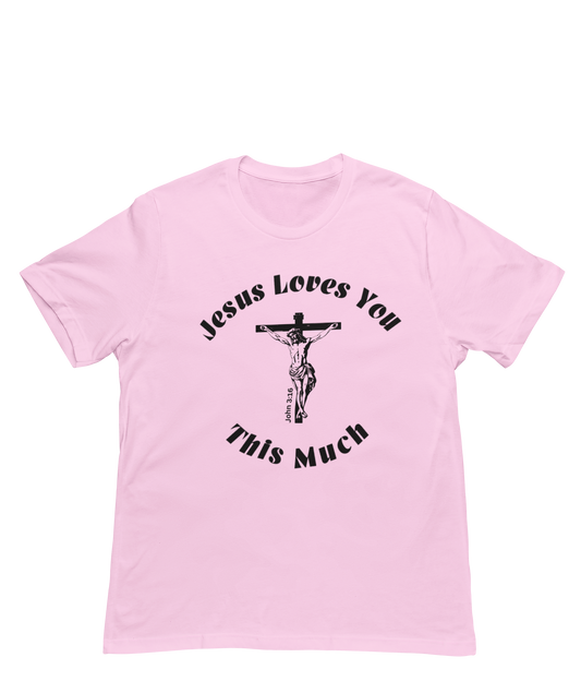 Jesus Loves You Cross Shirt – Christian Faith-Based Graphic Tee with Crucifix