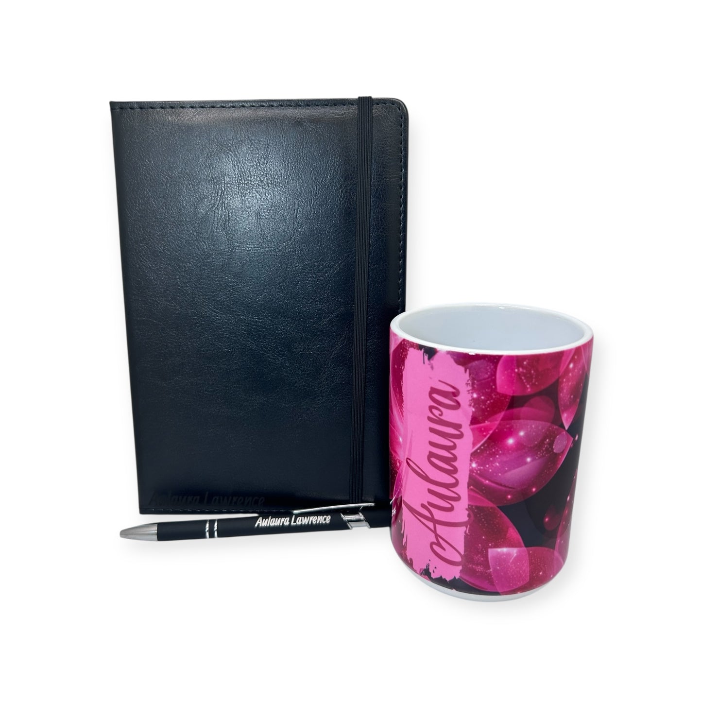 Personalized 15oz Mug, Journal Set Gift
