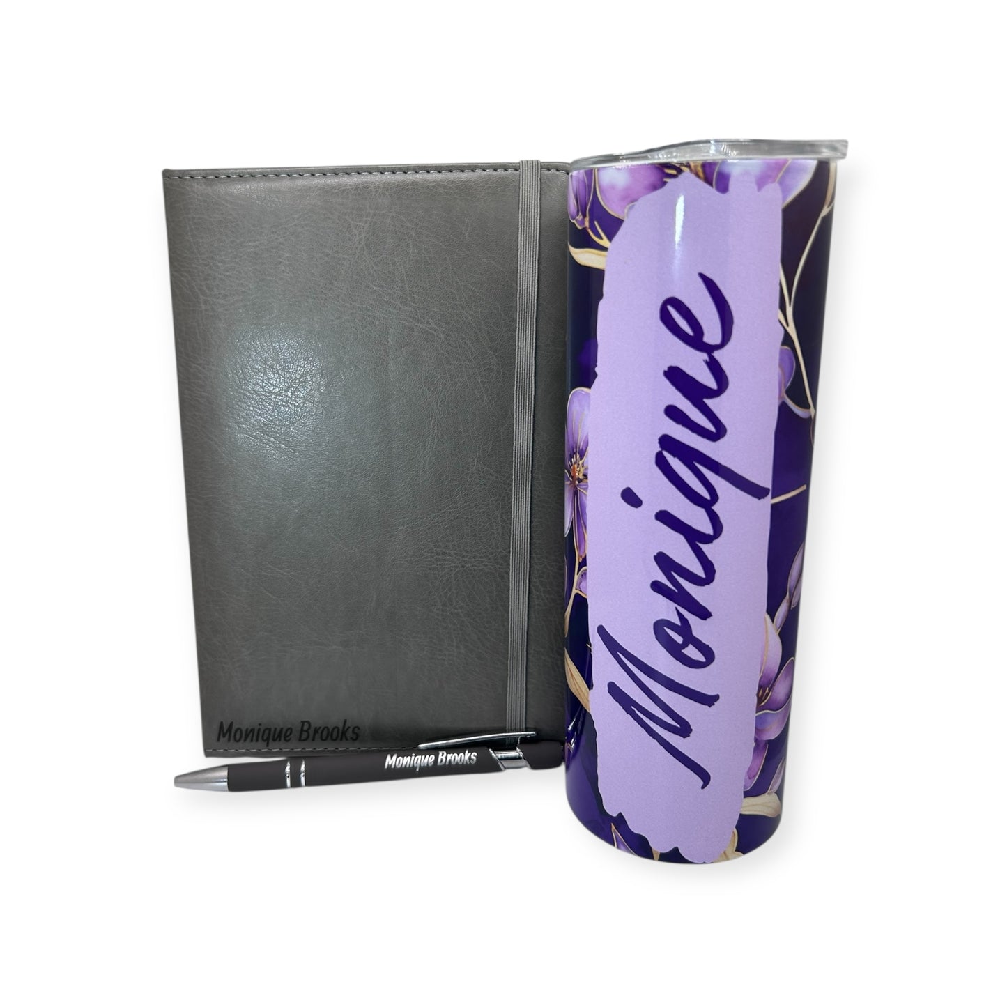 Personalized 20oz Tumbler, Journal Set Gift
