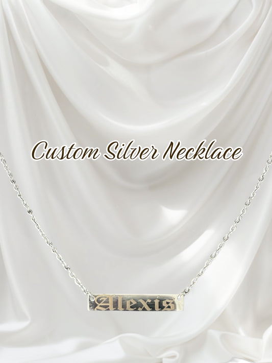 Custom Engraved Stainless Steel Necklace – Personalized Keepsake