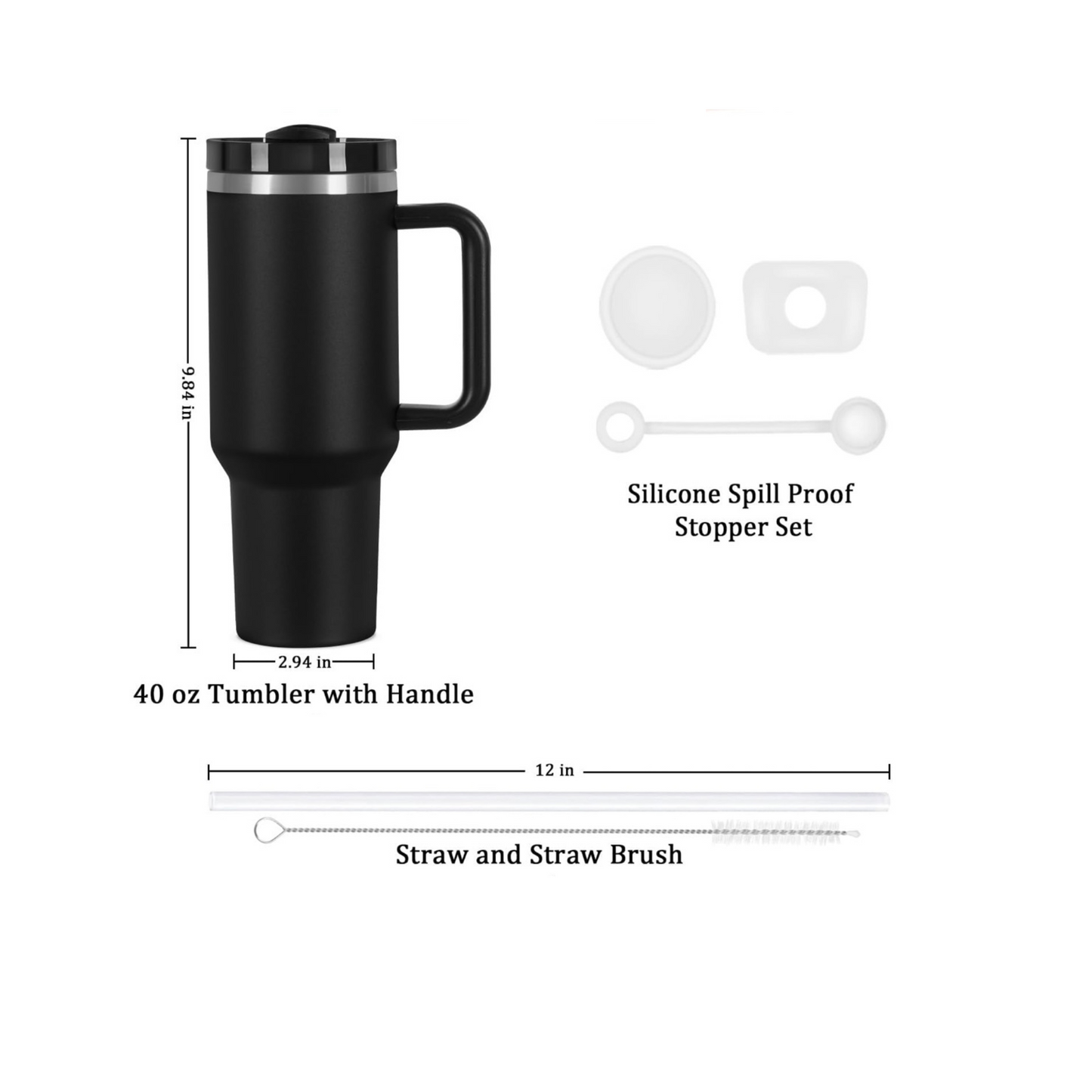 Personalized 40oz Engraved Tumbler & Journal Gift Set