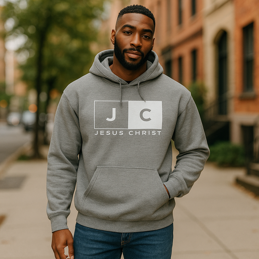 JC Block Puff Print Hoodie