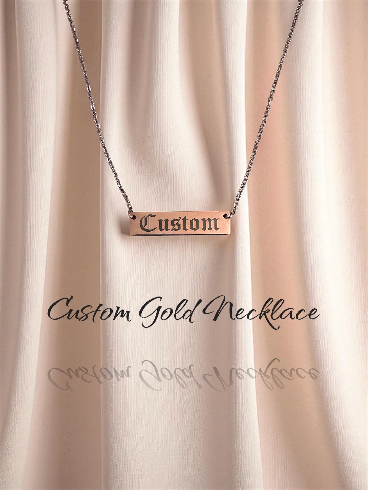 Custom Engraved Stainless Steel Necklace – Personalized Keepsake