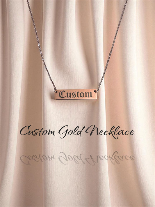 Custom Engraved Stainless Steel Necklace – Personalized Keepsake