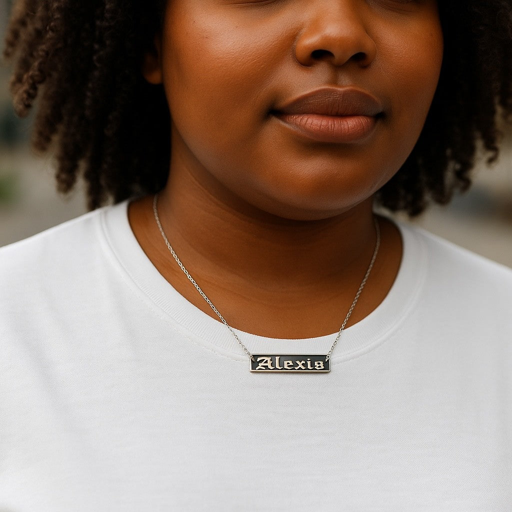 Custom Engraved Stainless Steel Necklace – Personalized Keepsake